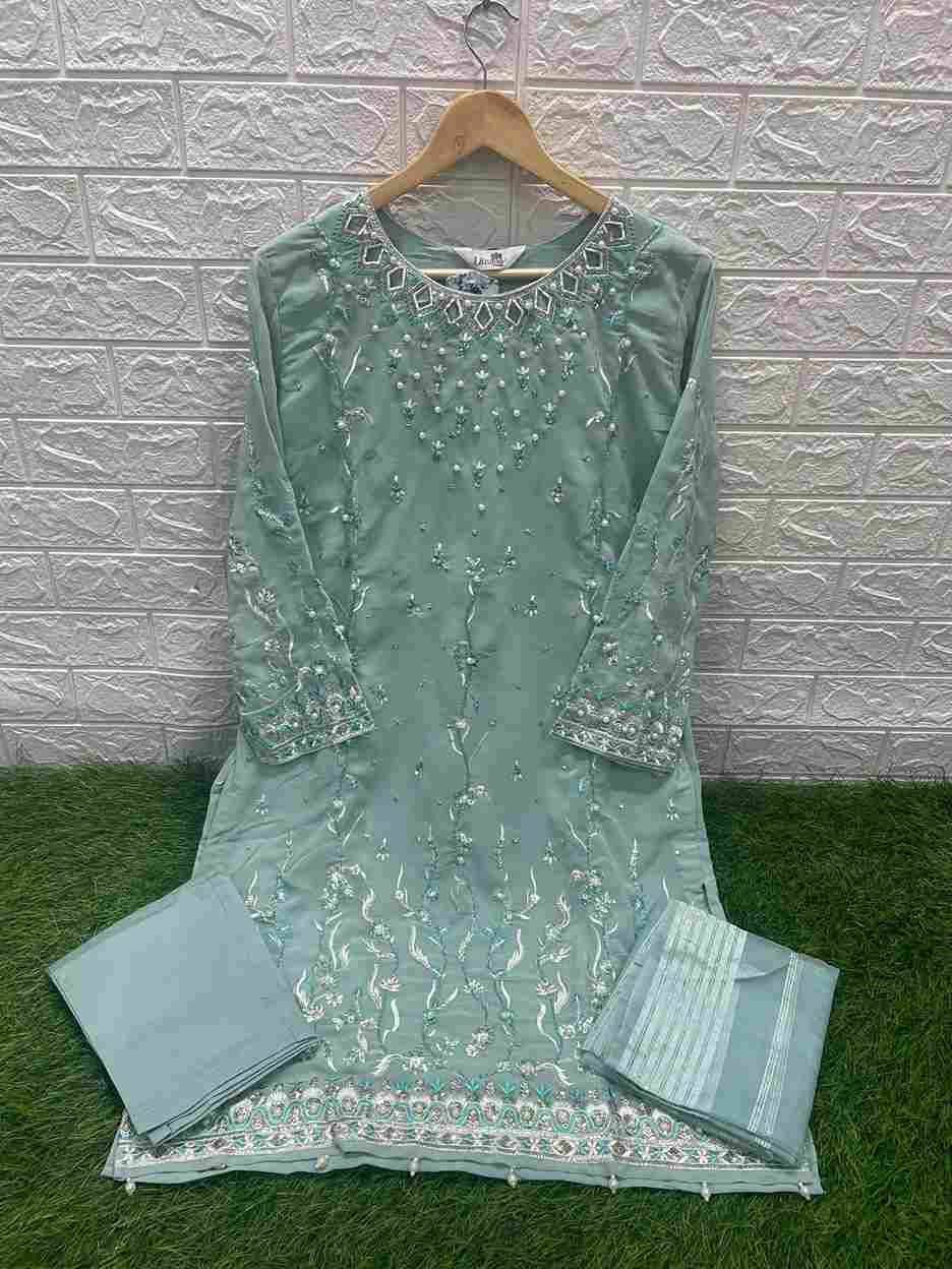 Luxuria Trendz Hit Design 1328 By Luxuria Beautiful Pakistani Suits Stylish Fancy Colorful Party Wear & Occasional Wear Faux Georgette Embroidered Dresses At Wholesale Price