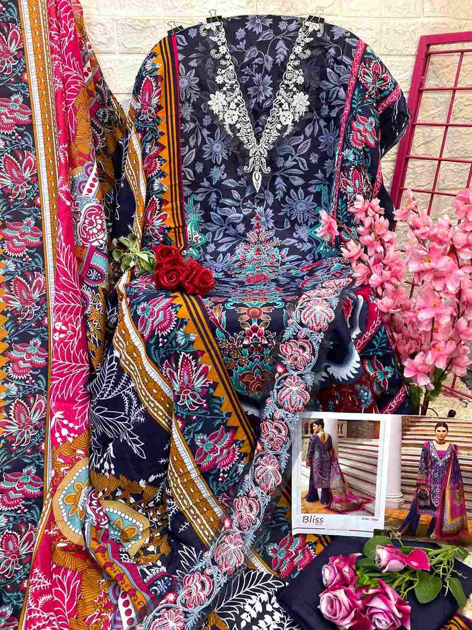 Bliss Vol-2 By Shraddha Designer 2001 To 2006 Series Beautiful Festive Suits Colorful Stylish Fancy Casual Wear & Ethnic Wear Lawn Cotton Embroidered Dresses At Wholesale Price