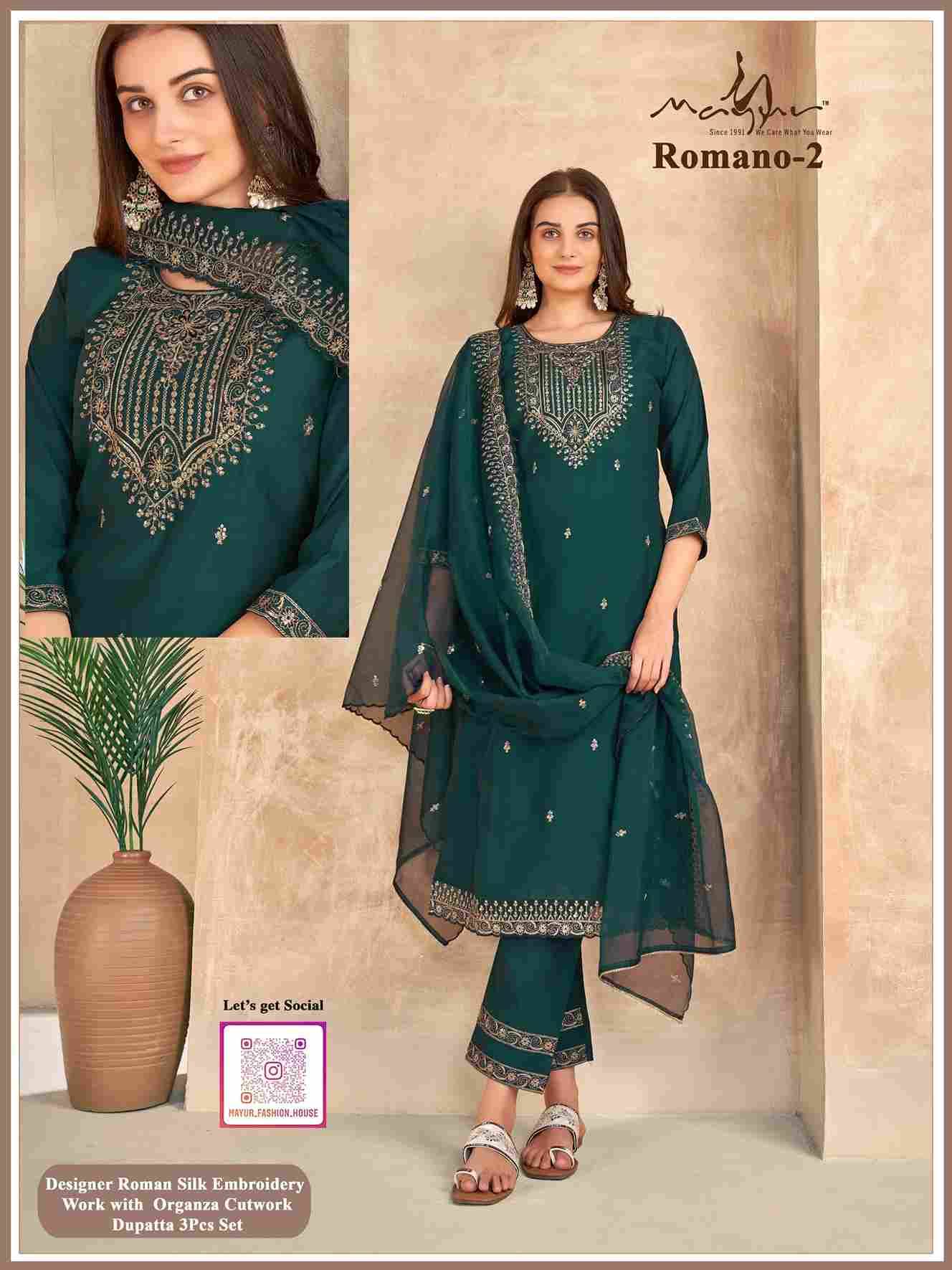 Romano Vol-1 By Mayur 1 To 5 Series Beautiful Festive Suits Colorful Stylish Fancy Casual Wear & Ethnic Wear Silk Dresses At Wholesale Price