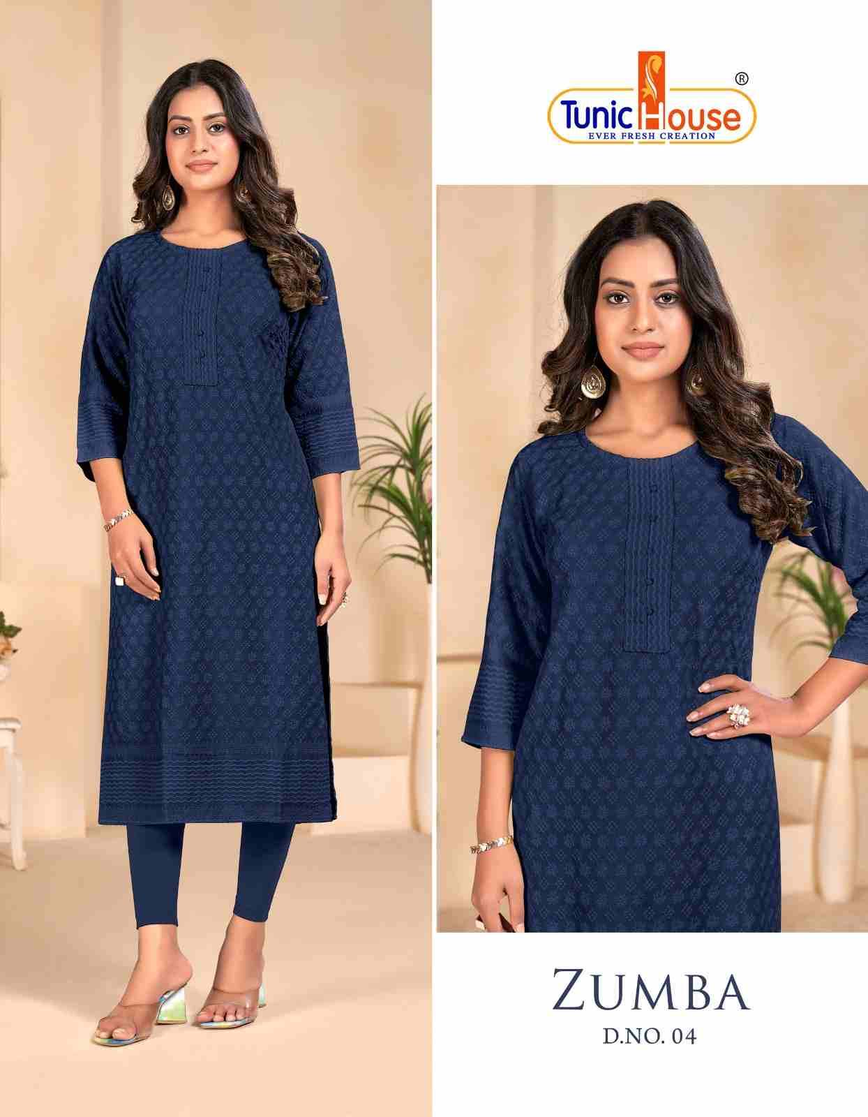 Zumba By Tunic House 01 To 15 Series Designer Stylish Fancy Colorful Beautiful Party Wear & Ethnic Wear Collection Viscose Rayon Kurtis At Wholesale Price