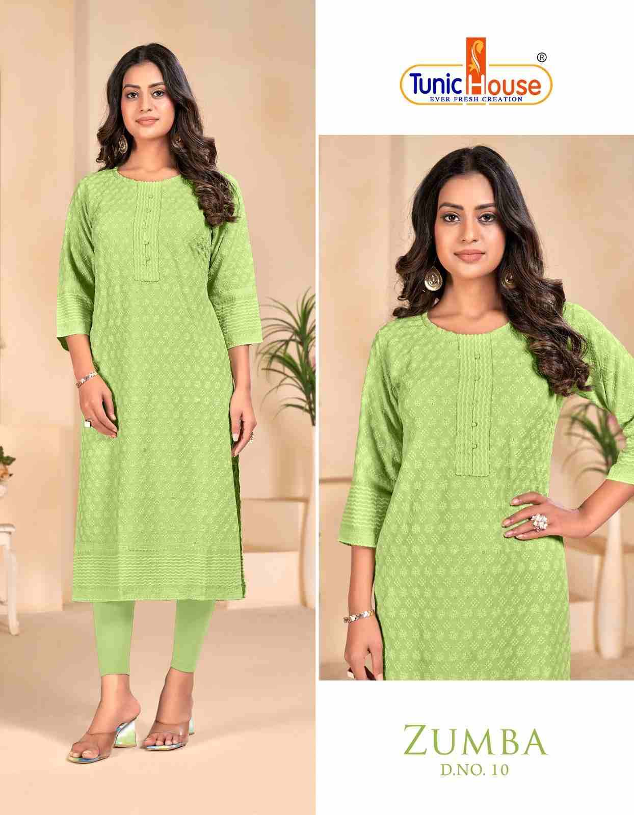 Zumba By Tunic House 01 To 15 Series Designer Stylish Fancy Colorful Beautiful Party Wear & Ethnic Wear Collection Viscose Rayon Kurtis At Wholesale Price