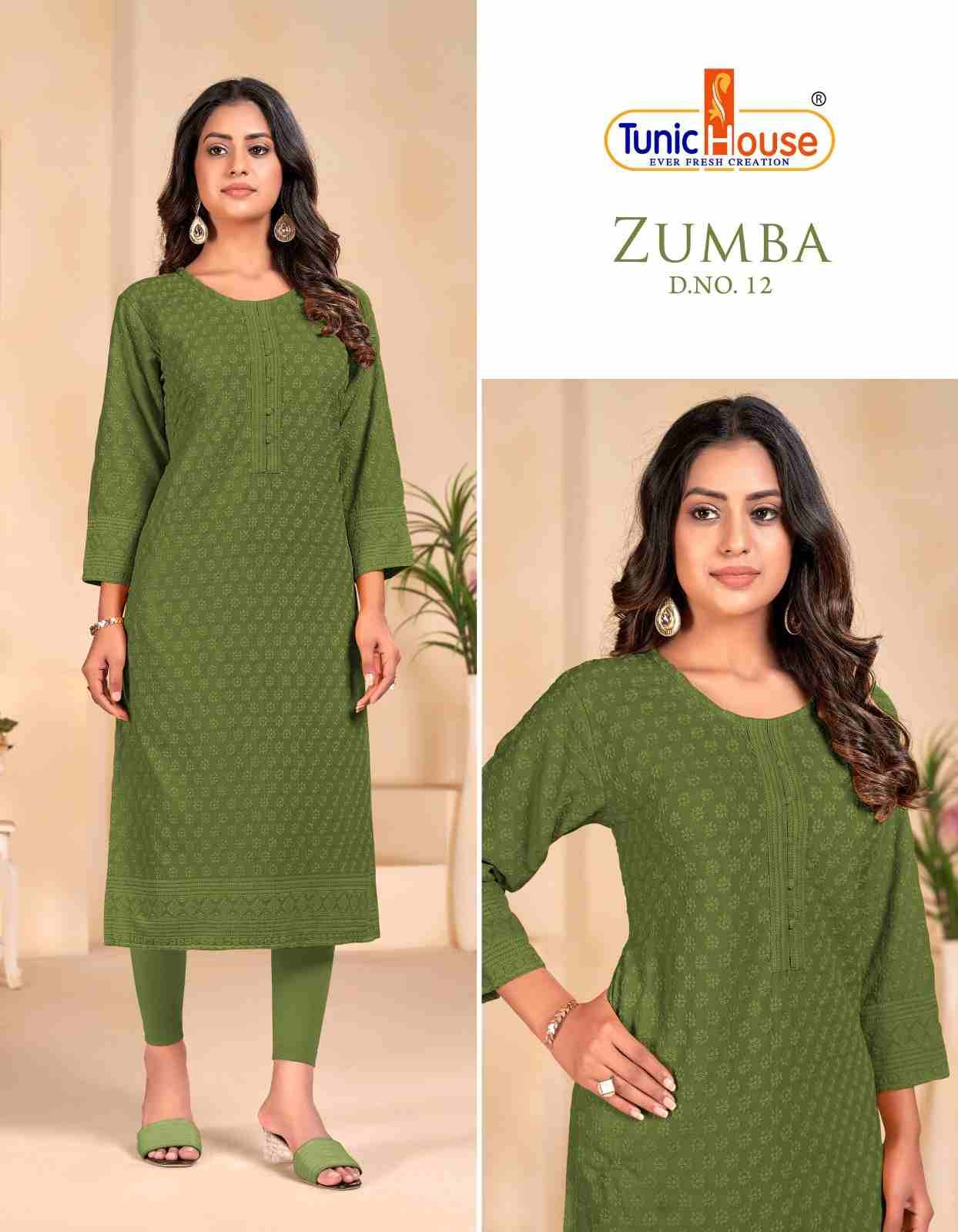 Zumba By Tunic House 01 To 15 Series Designer Stylish Fancy Colorful Beautiful Party Wear & Ethnic Wear Collection Viscose Rayon Kurtis At Wholesale Price