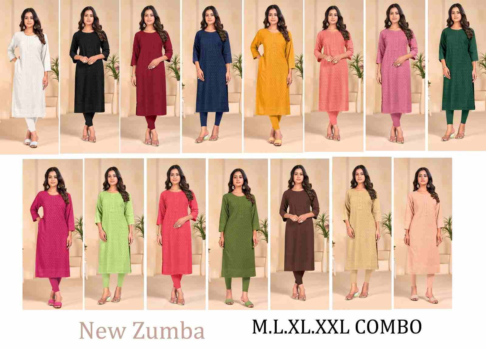 Zumba By Tunic House 01 To 15 Series Designer Stylish Fancy Colorful Beautiful Party Wear & Ethnic Wear Collection Viscose Rayon Kurtis At Wholesale Price
