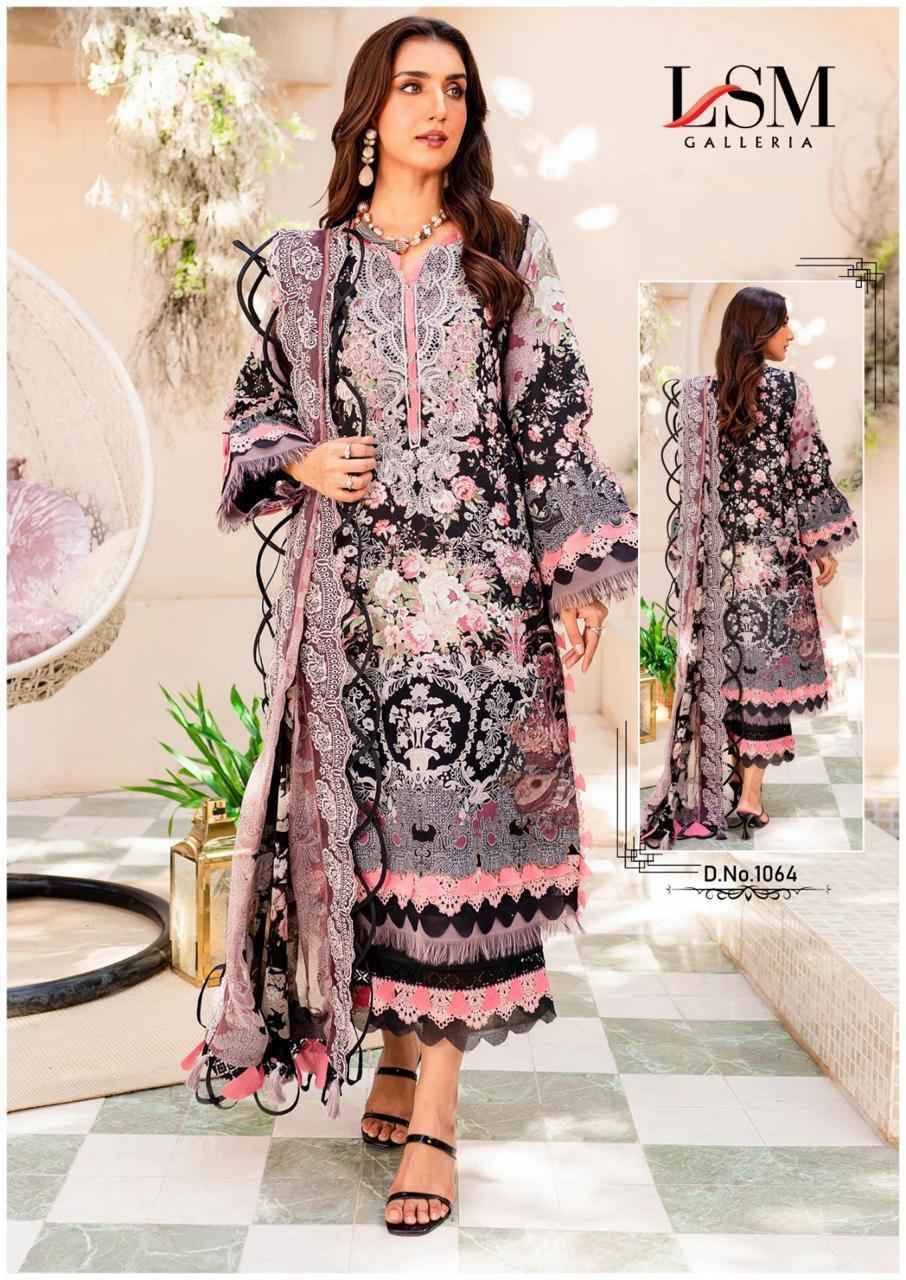 Parian Dream Vol-7 By Lsm Galleria 1061 To 1066 Series Beautiful Festive Suits Colorful Stylish Fancy Casual Wear & Ethnic Wear Pure Lawn Print With Work Dresses At Wholesale Price
