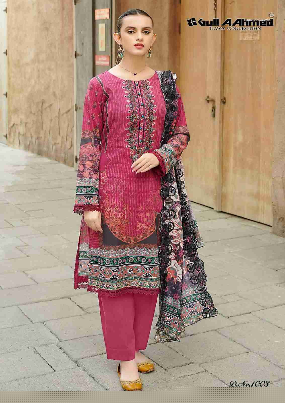 Al-Zahra By Gull Aahmed 1001 To 1006 Series Beautiful Festive Suits Stylish Fancy Colorful Casual Wear & Ethnic Wear Pure Lawn Embroidered Dresses At Wholesale Price
