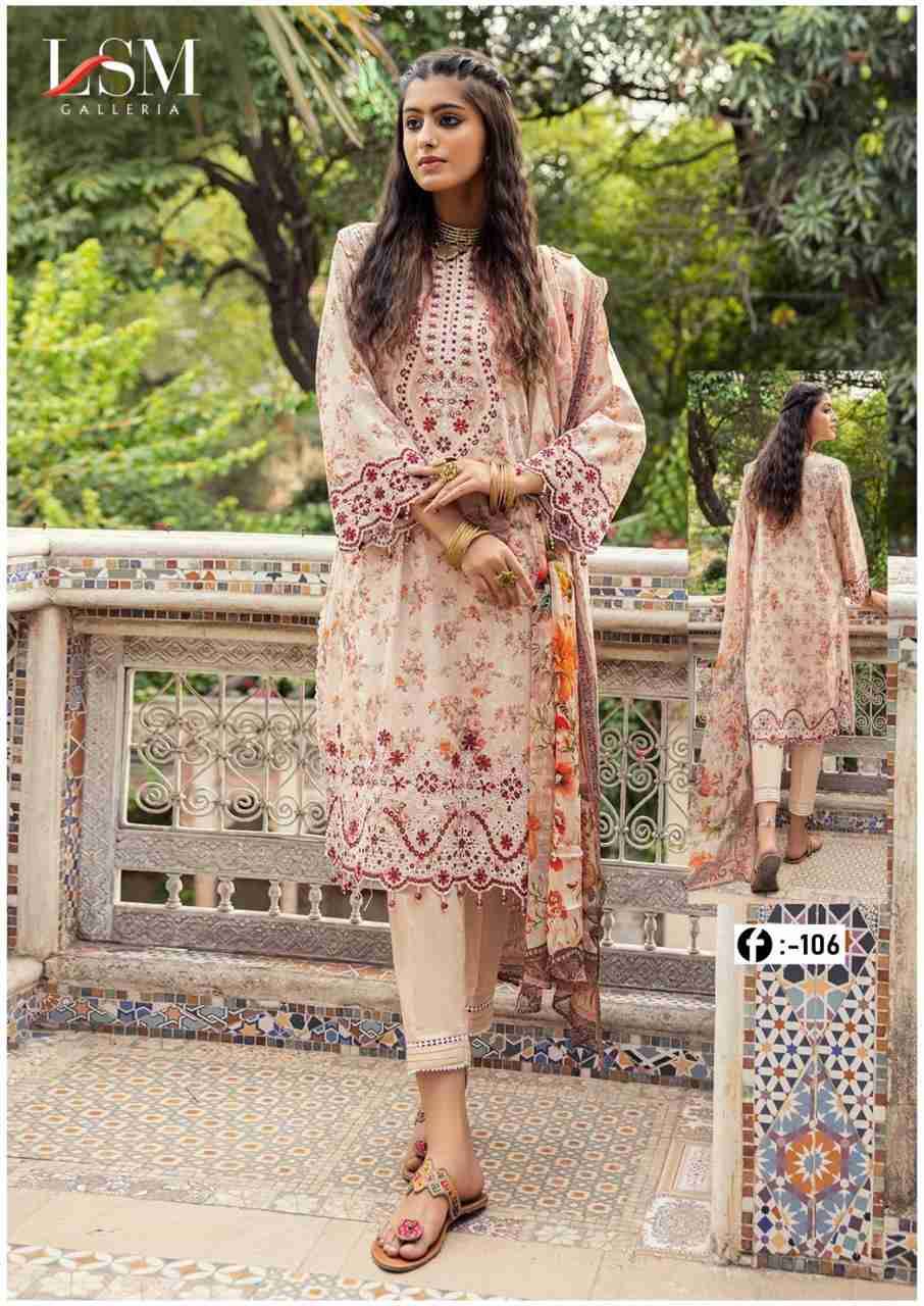 Firdous Queen Vol-10 By Lsm 101 To 106 Series Beautiful Stylish Festive Suits Fancy Colorful Casual Wear & Ethnic Wear & Ready To Wear Pure Lawn Print Dresses At Wholesale Price