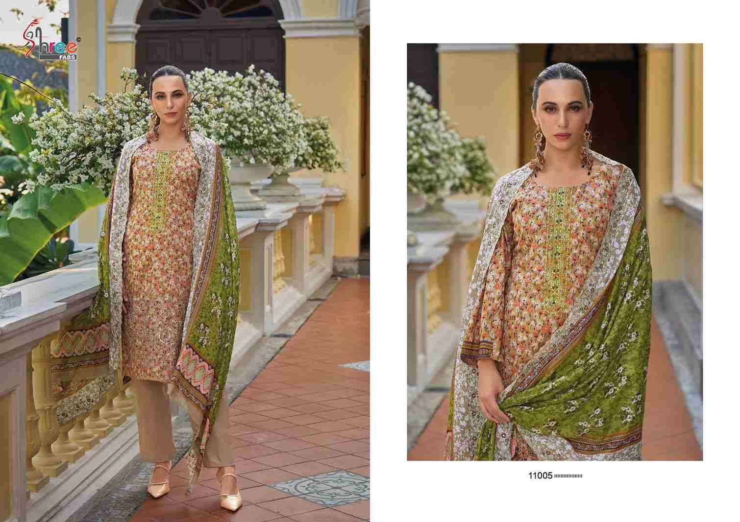 Bin Saeed Lawn Collection Vol-11 By Shree Fabs 11001 To 11006 Series Beautiful Pakistani Suits Colorful Stylish Fancy Casual Wear & Ethnic Wear Pure Lawn Cotton With Embroidered Dresses At Wholesale Price