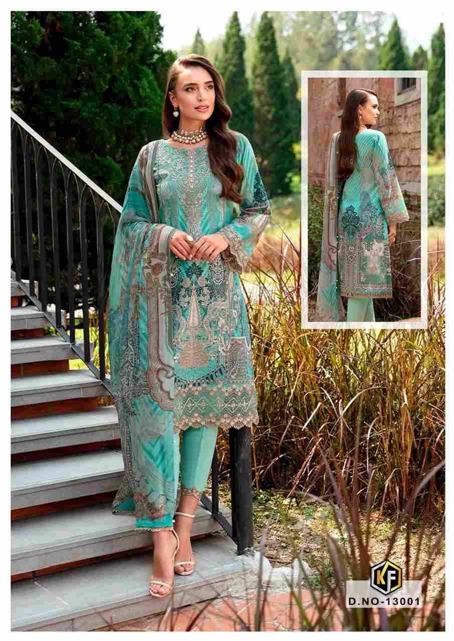 Sobia Nazir Vol-13 By Keval Fab 13001 To 13006 Series Beautiful Festive Suits Colorful Stylish Fancy Casual Wear & Ethnic Wear Cotton Print Dresses At Wholesale Price