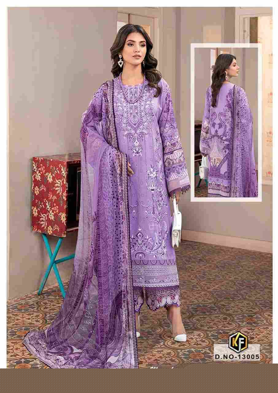 Sobia Nazir Vol-13 By Keval Fab 13001 To 13006 Series Beautiful Festive Suits Colorful Stylish Fancy Casual Wear & Ethnic Wear Cotton Print Dresses At Wholesale Price