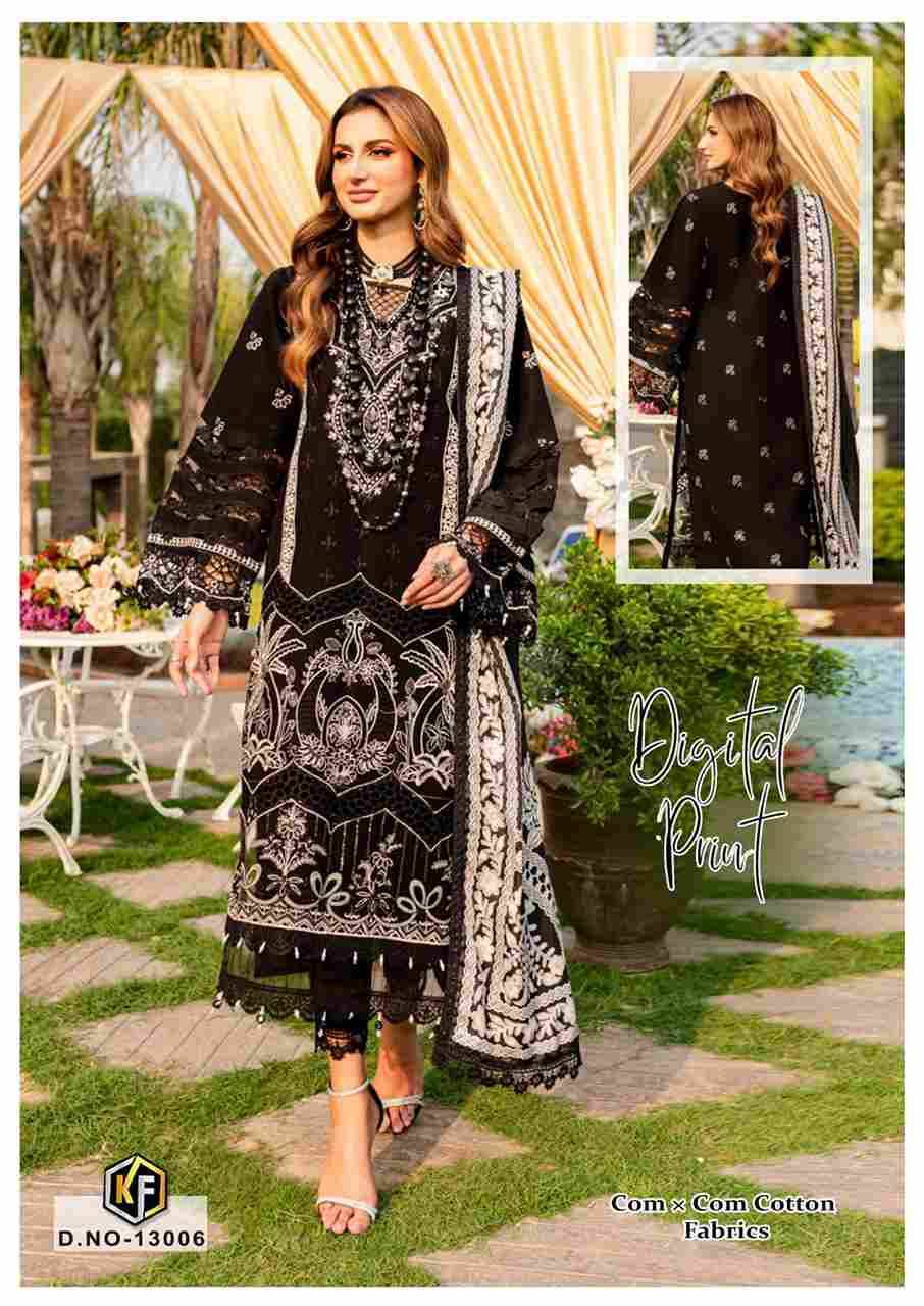 Sobia Nazir Vol-13 By Keval Fab 13001 To 13006 Series Beautiful Festive Suits Colorful Stylish Fancy Casual Wear & Ethnic Wear Cotton Print Dresses At Wholesale Price