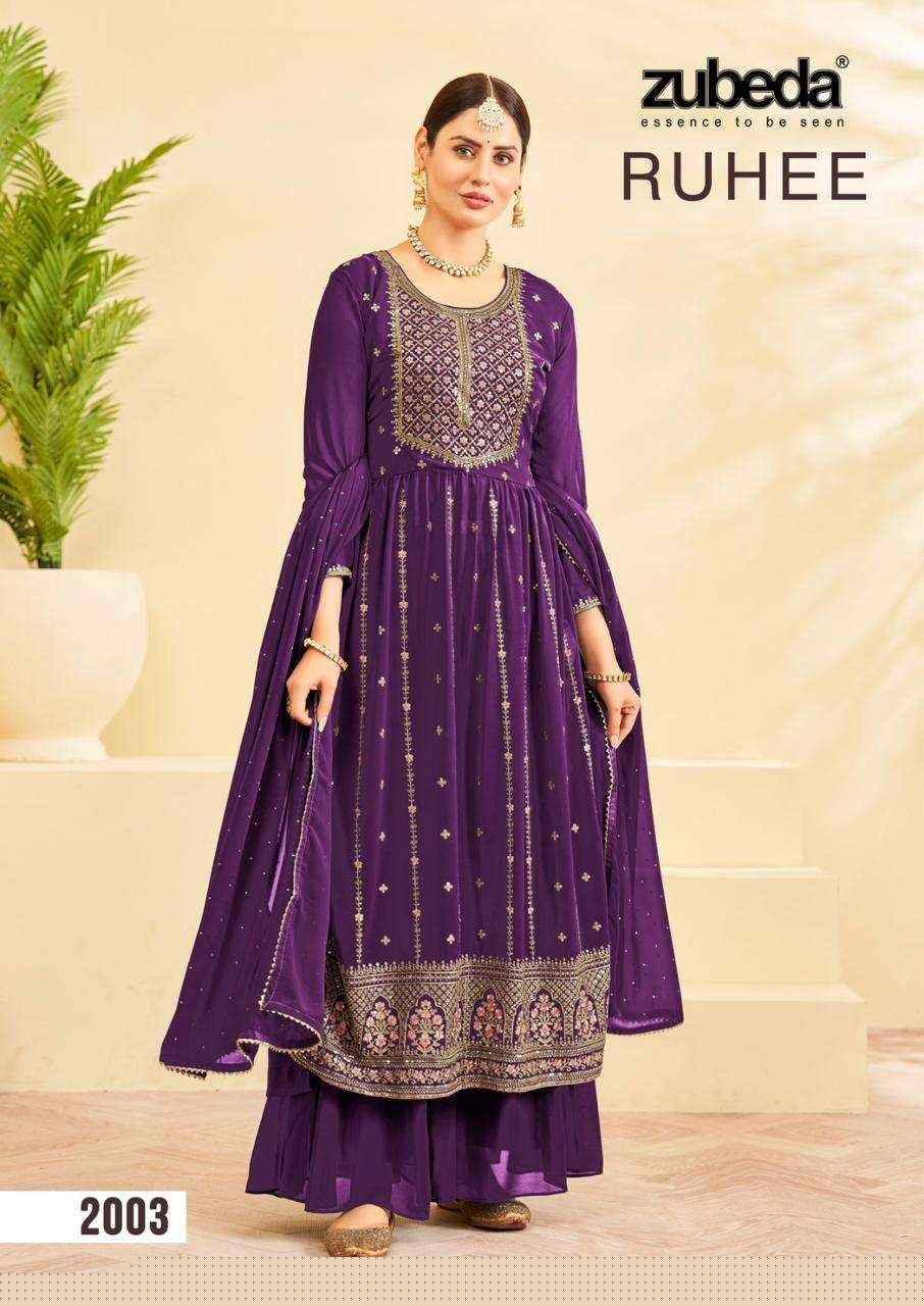 Ruhee By Zubeda 2001 To 2006 Series Beautiful Summer Collection Pakisatni Suits Stylish Fancy Colorful Casual Wear & Ethnic Wear Georgette Embroidered Dresses At Wholesale Price