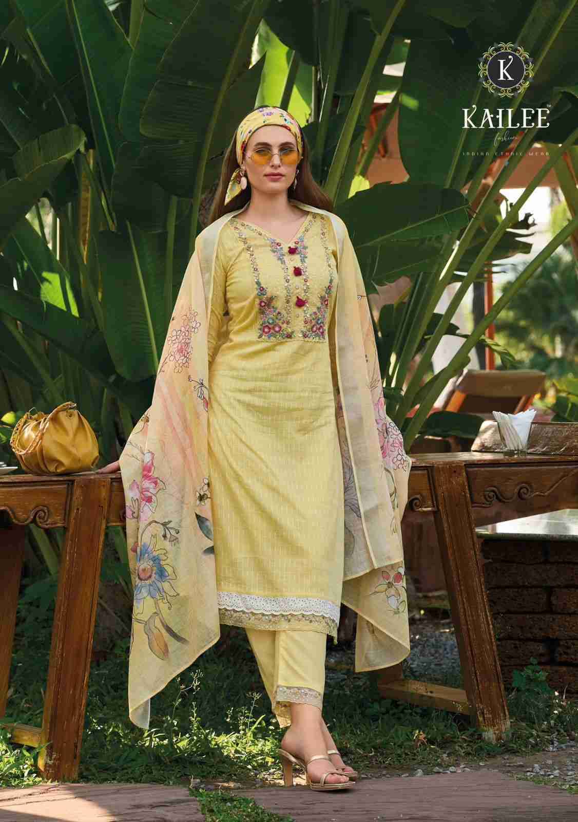 Summer Garden By Kailee 42631 To 42636 Series Designer Festive Suits Collection Beautiful Stylish Fancy Colorful Party Wear & Occasional Wear Pure Cotton Embroidered Dresses At Wholesale Price