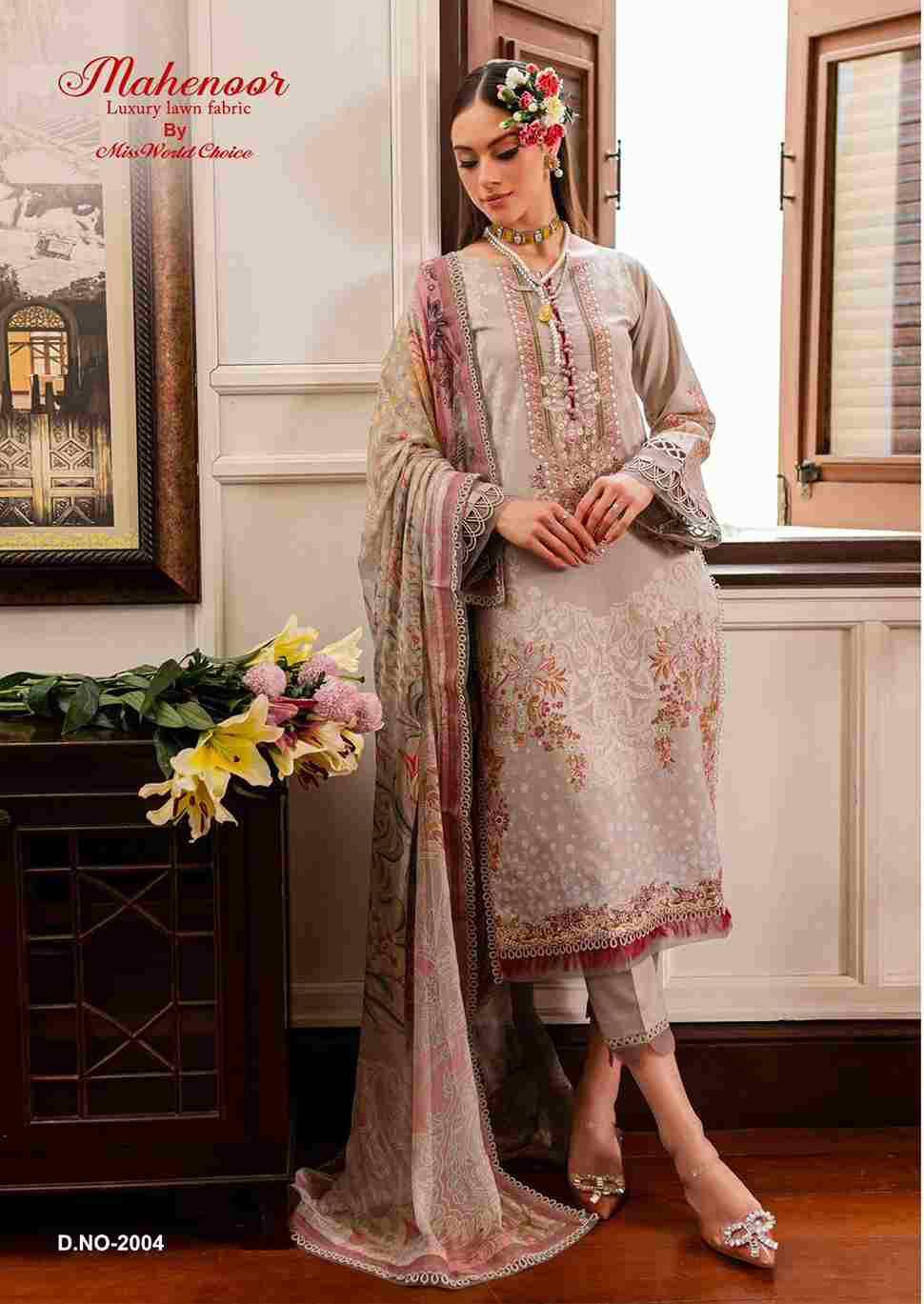 Mahenoor Vol-2 By Miss World Choice 2001 To 2006 Series Beautiful Festive Suits Stylish Fancy Colorful Casual Wear & Ethnic Wear Pure Lawn Print Dresses At Wholesale Price