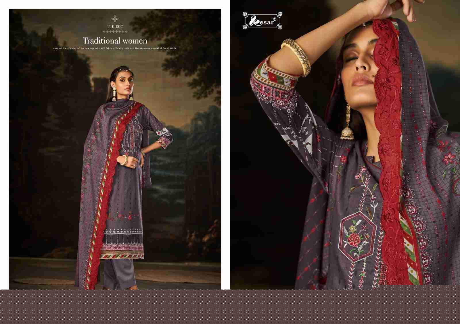 Maryam By Kesar 210-001 To 210-008 Series Festive Suits Beautiful Fancy Colorful Stylish Party Wear & Occasional Wear Pure Lawn Cotton Print Dresses At Wholesale Price