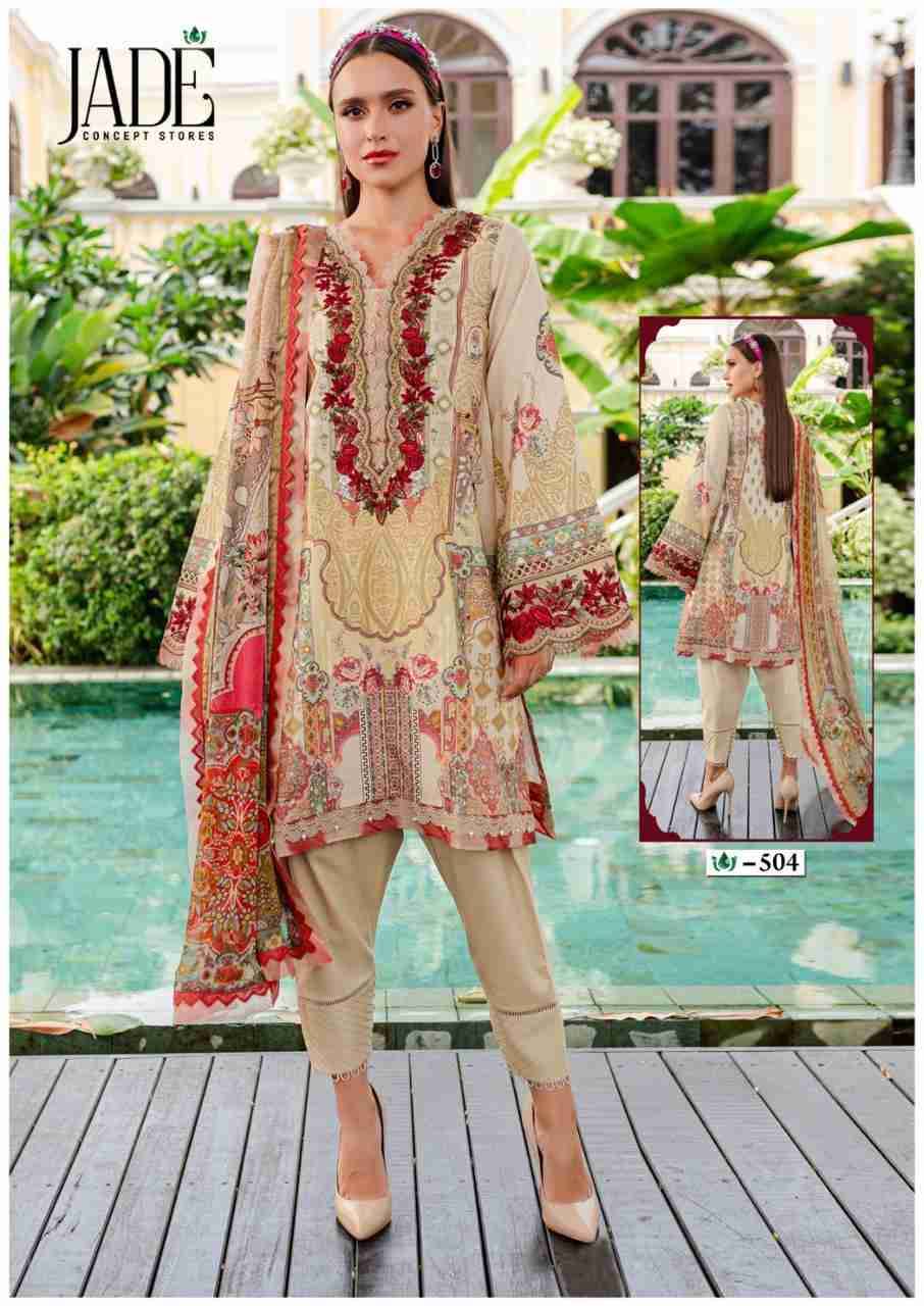 Crimson Vol-5 By Jade 501 To 506 Series Beautiful Festive Suits Stylish Fancy Colorful Casual Wear & Ethnic Wear Pure Lawn Digital Print Dresses At Wholesale Price