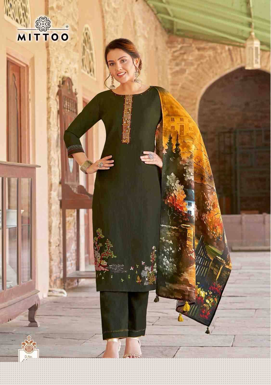 Rivayat By Mittoo 4001 To 4006 Series Beautiful Stylish Festive Suits Fancy Colorful Casual Wear & Ethnic Wear & Ready To Wear Viscose Weaving Dresses At Wholesale Price