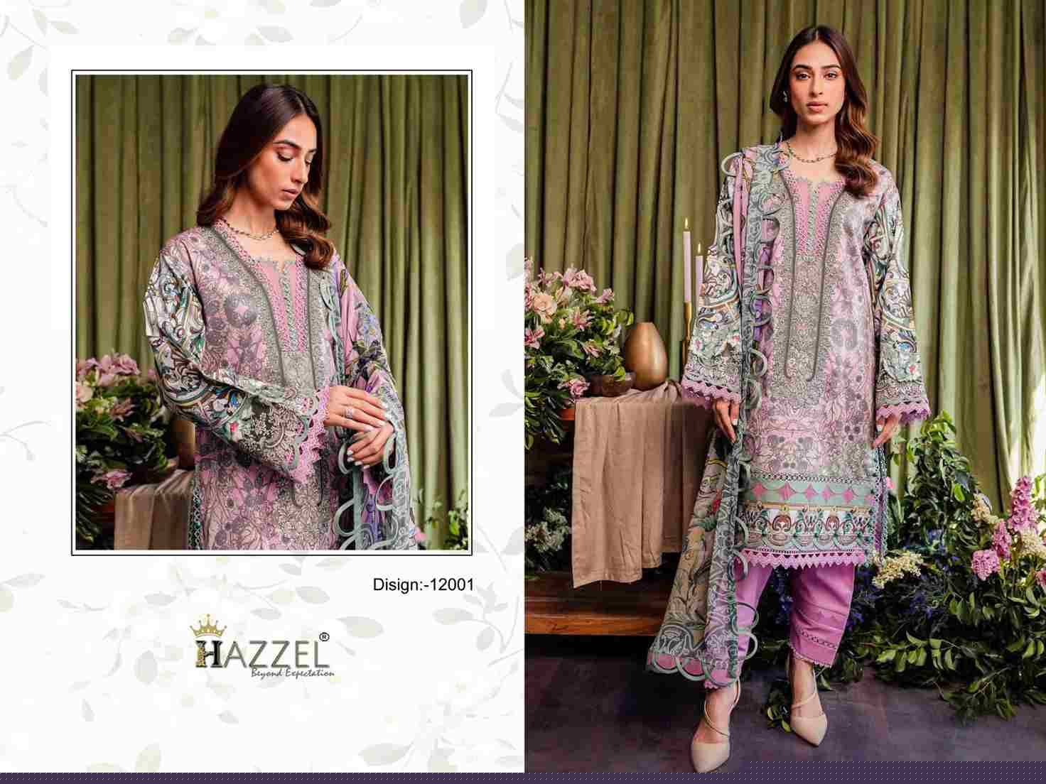 Best Of Queens Court Vol-12 By Hazzel 12001 To 12004 Series Designer Festive Pakistani Suits Collection Beautiful Stylish Fancy Colorful Party Wear & Occasional Wear Heavy Cotton Print With Patch Work Dresses At Wholesale Price