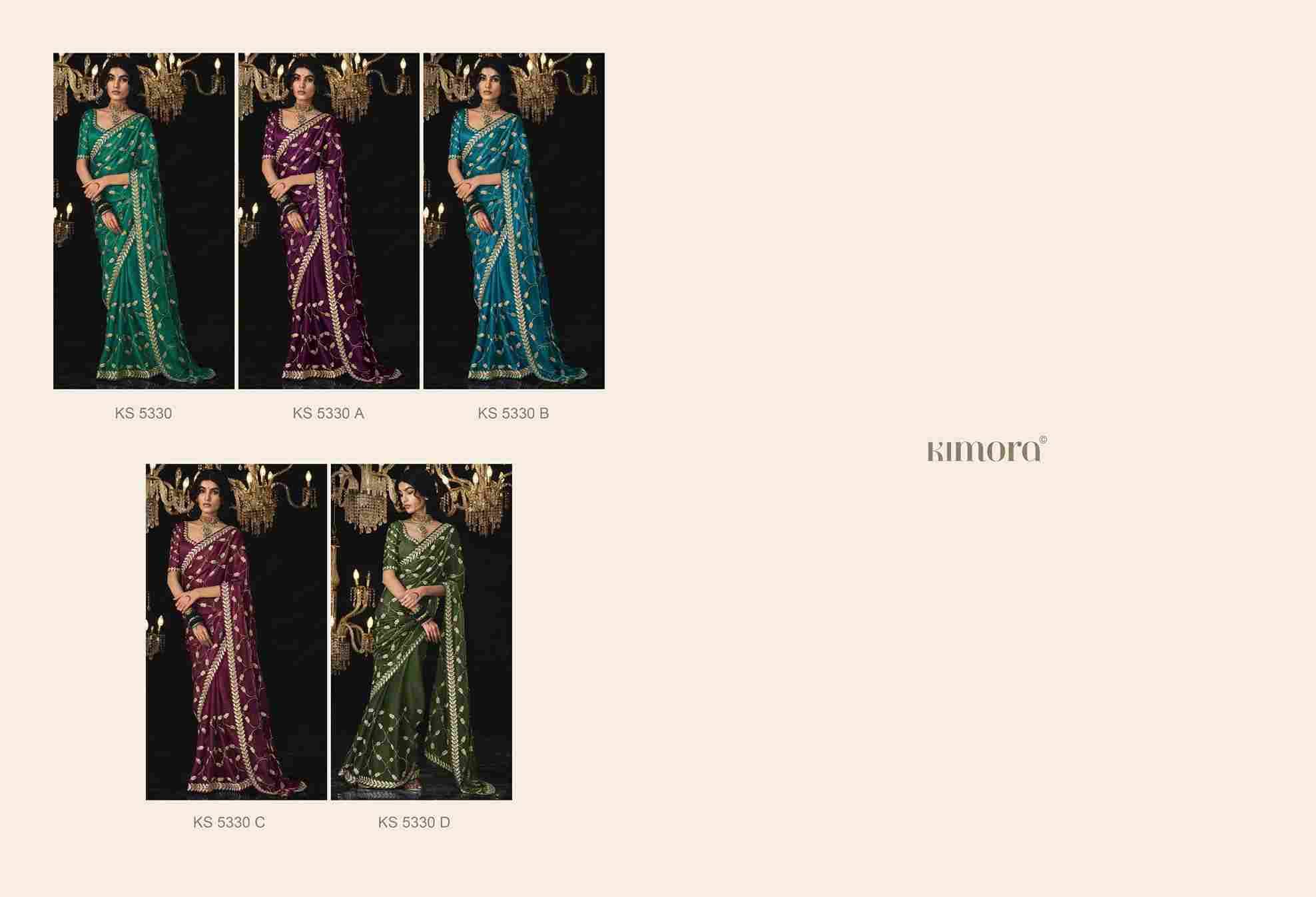 Kajal And Kimora 5330 Colours By Kimora Fashion 5330 To 5330-H Series Indian Traditional Wear Collection Beautiful Stylish Fancy Colorful Party Wear & Occasional Wear Tissue Silk Sarees At Wholesale Price