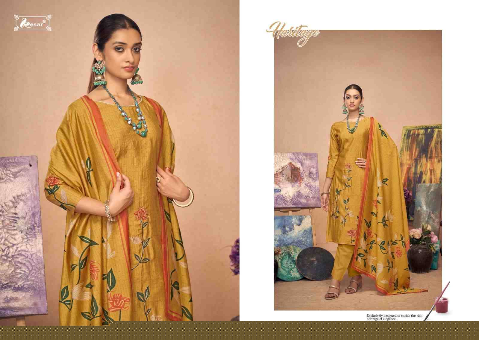 Shanaya Vol-2 Nx By Kesar 225-001 To 225-004 Series Indian Traditional Wear Collection Beautiful Stylish Fancy Colorful Party Wear & Occasional Wear Pure Muslin Viscose Sarees At Wholesale Price