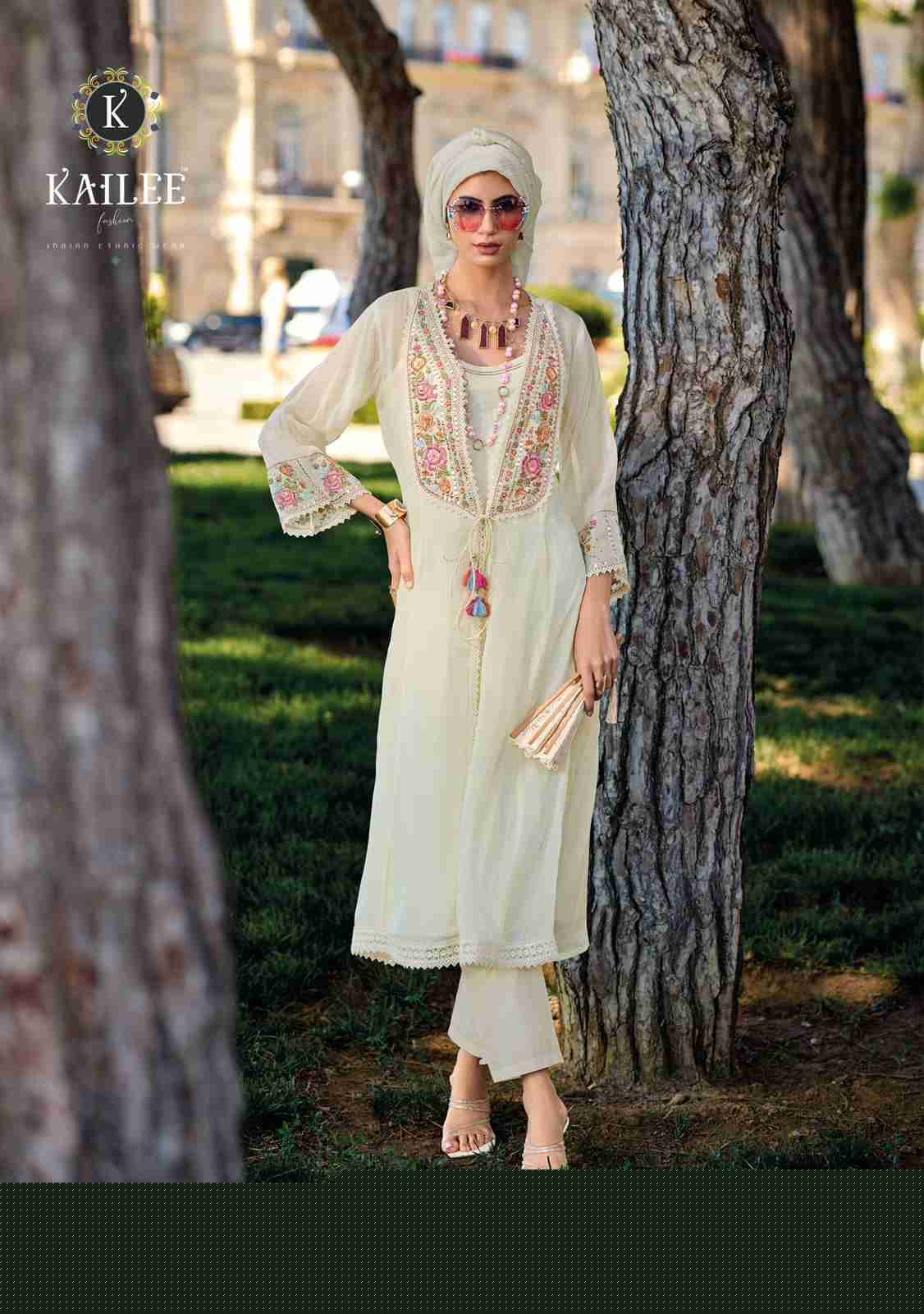 Floral Vol-2 By Kailee 42681 To 42685 Series Designer Festive Suits Beautiful Stylish Fancy Colorful Party Wear & Occasional Wear Pure Viscose Organza Silk Dresses At Wholesale Price