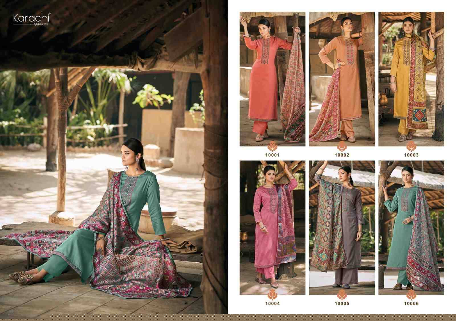 Patola By Karachi Prints 10001 To 10006 Series Beautiful Festive Suits Colorful Stylish Fancy Casual Wear & Ethnic Wear Pure Jam Silk With Embroidered Dresses At Wholesale Price