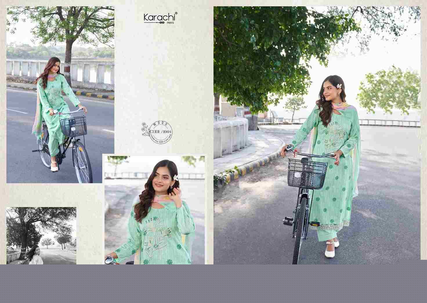 Suhana Safar Vol-1 By Karachi Prints 1001 To 1006 Series Beautiful Festive Suits Colorful Stylish Fancy Casual Wear & Ethnic Wear Pure Cambric Print With Work Dresses At Wholesale Price