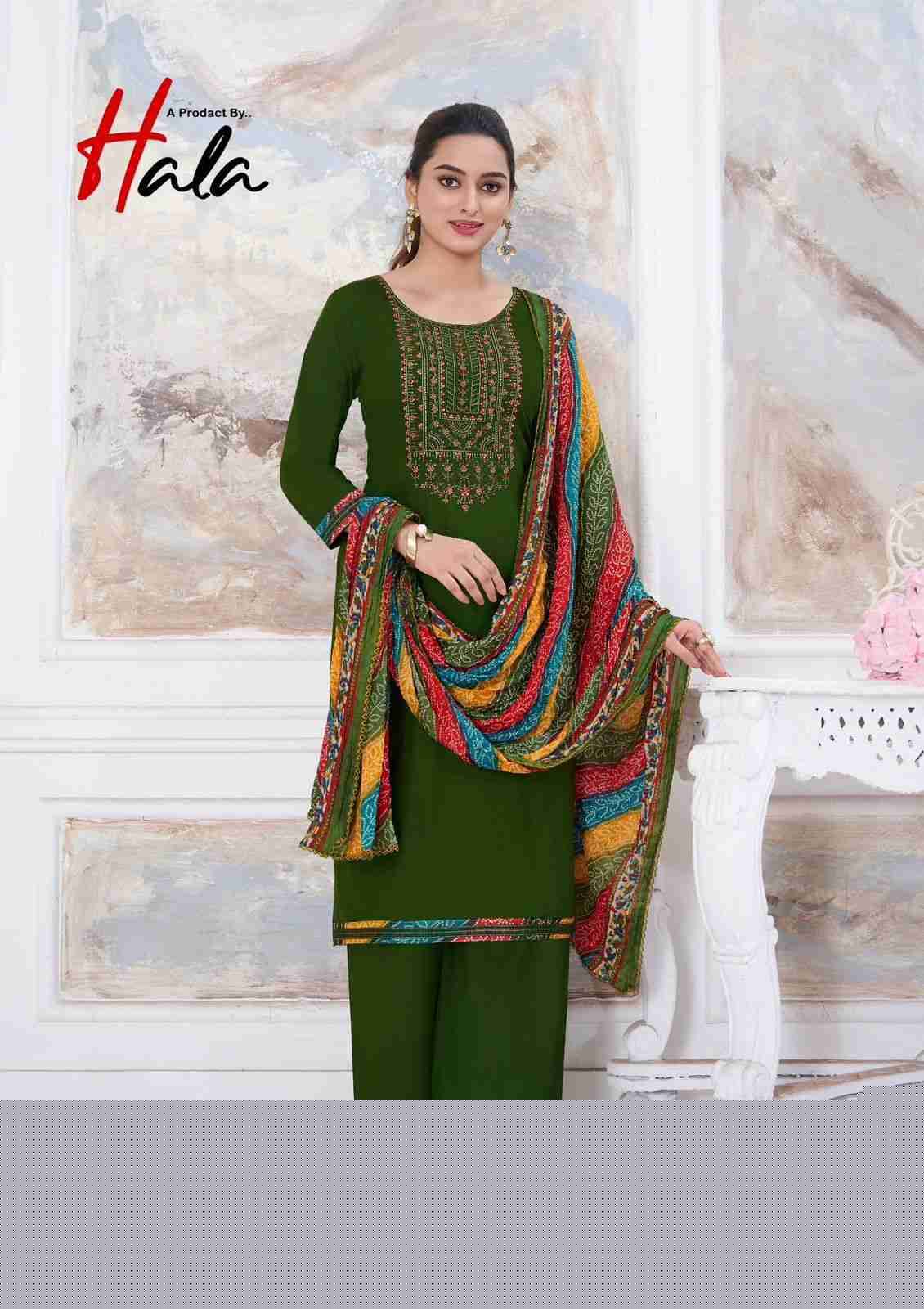 Nigaar Vol-1 By Hala 1001 To 1008 Series Beautiful Festive Suits Stylish Fancy Colorful Casual Wear & Ethnic Wear Pure Rayon Slub Dresses At Wholesale Price
