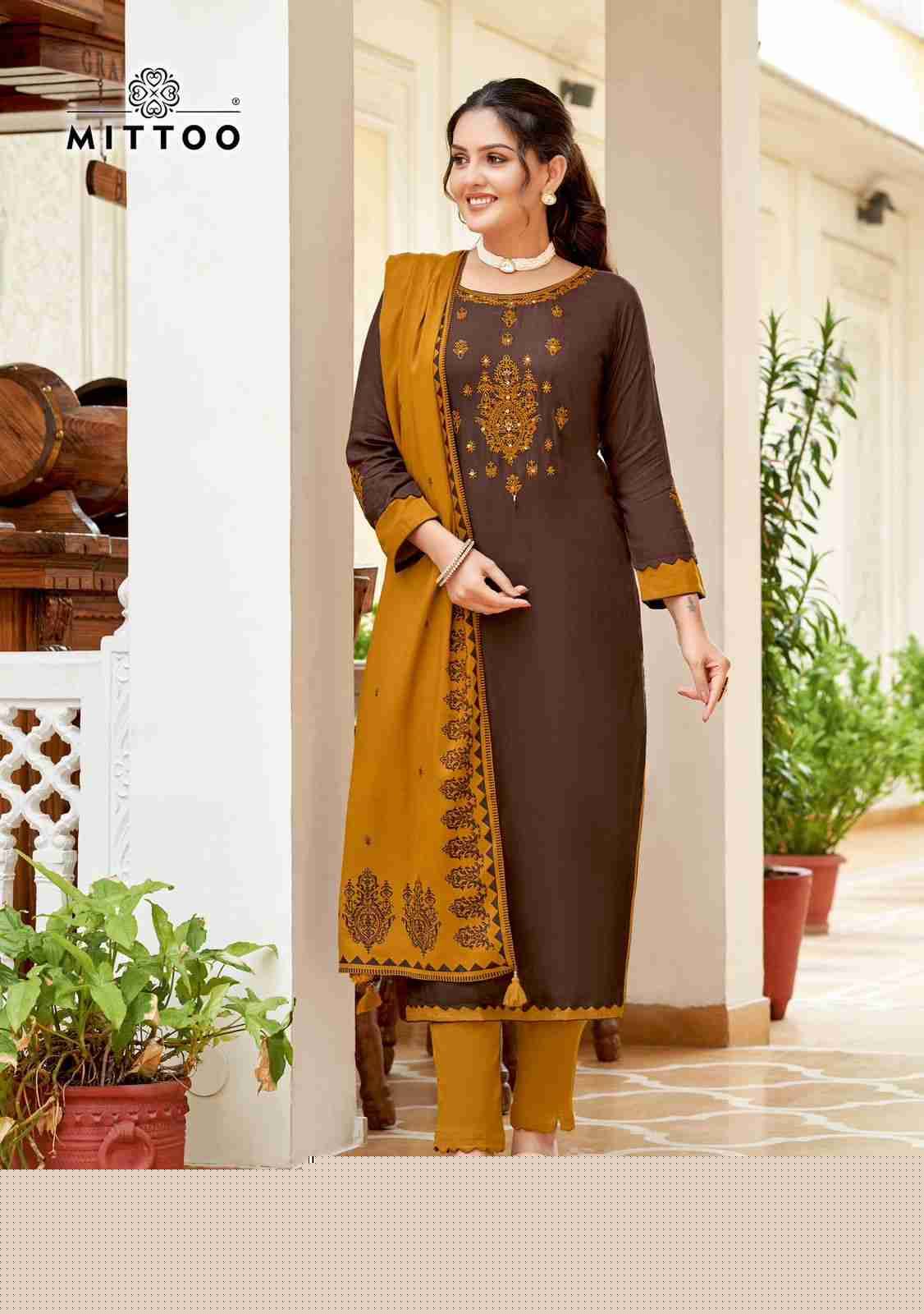 Festiva By Mittoo 1001 To 1006 Series Beautiful Festive Suits Colorful Stylish Fancy Casual Wear & Ethnic Wear Rayon Print Dresses At Wholesale Price