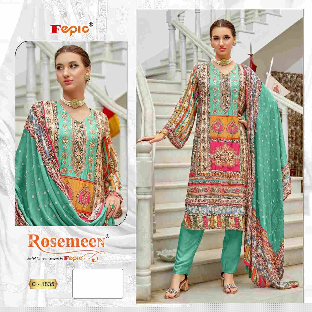 Fepic 1835 Colours By Fepic 1835-A To 1835-C Series Beautiful Pakistani Suits Colorful Stylish Fancy Casual Wear & Ethnic Wear Muslin Digital Print Dresses At Wholesale Price