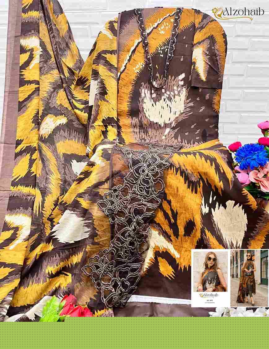 Alzohaib 1077 Series By Alzohaib 1077 To 1079 Series Beautiful Pakistani Suits Stylish Fancy Colorful Party Wear & Occasional Wear Pure Cotton Print Dresses At Wholesale Price