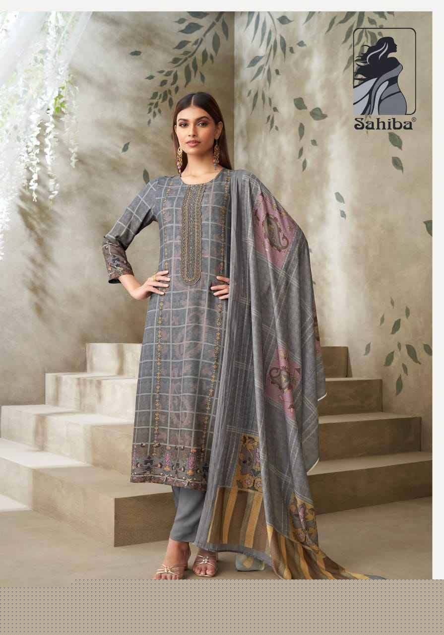 Dhiti By Sahiba Fabrics Beautiful Festive Suits Colorful Stylish Fancy Casual Wear & Ethnic Wear Staple Twill Dresses At Wholesale Price