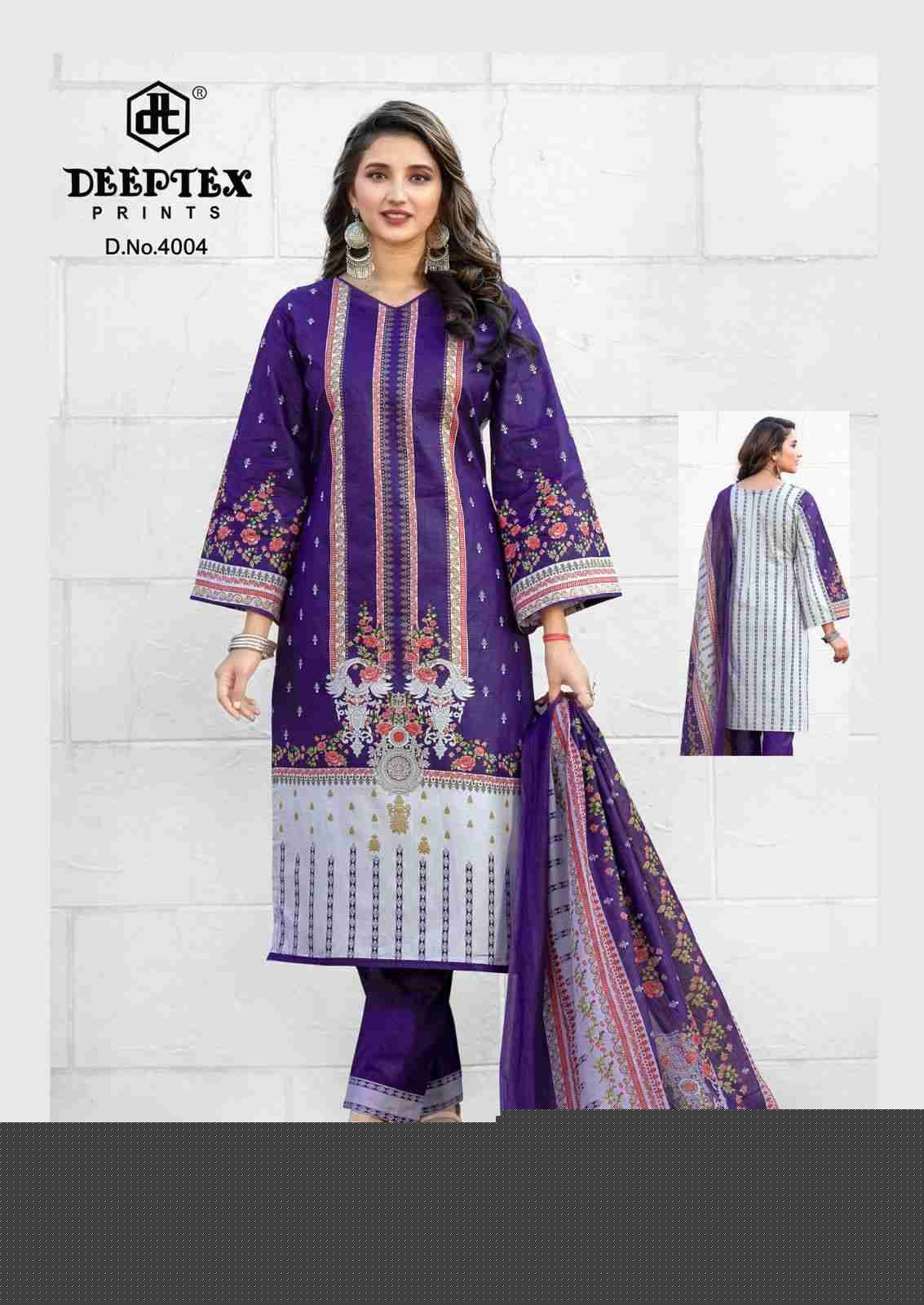 Roohi Zara Vol-4 By Deeptex Prints 4001 To 4008 Series Beautiful Stylish Festive Suits Fancy Colorful Casual Wear & Ethnic Wear & Ready To Wear Heavy Lawn Print Dresses At Wholesale Price