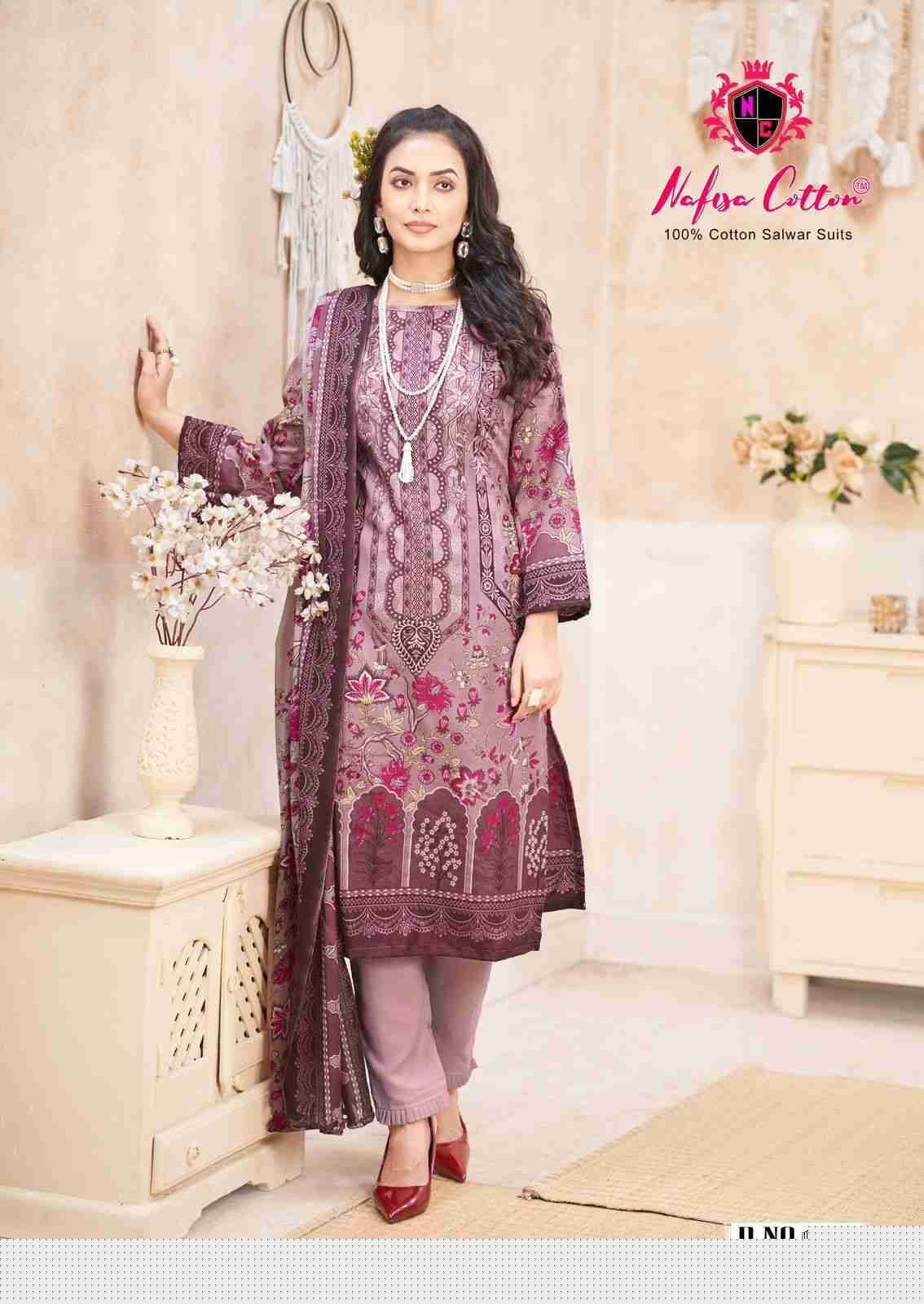 Saniya Vol-1 By Nafisa Cotton 1001 To 1006 Series Beautiful Stylish Festive Suits Fancy Colorful Casual Wear & Ethnic Wear & Ready To Wear Soft Cotton Print Dresses At Wholesale Price