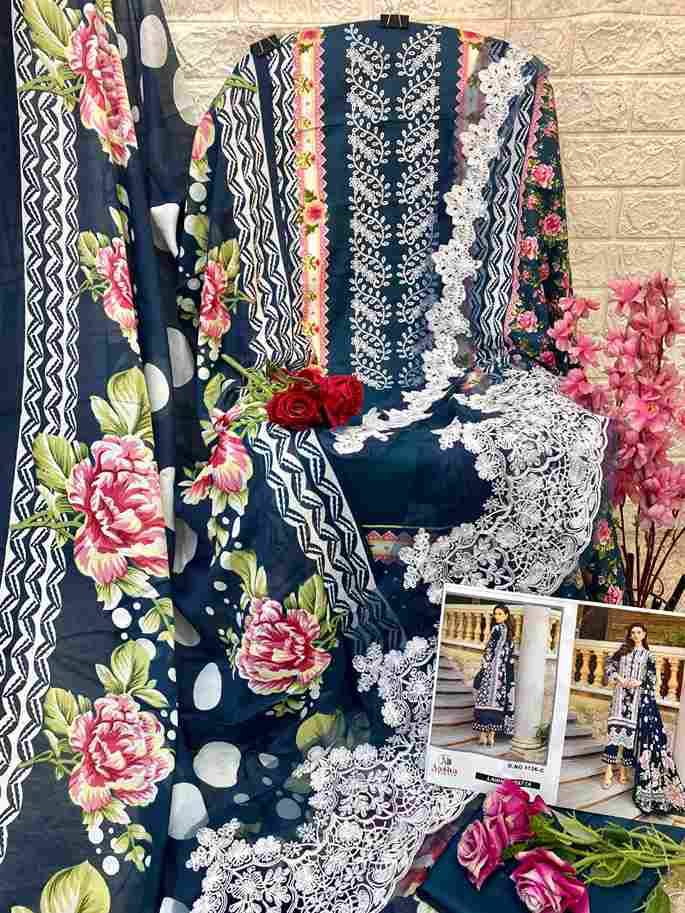 Aasha 1126 Colours By Aasha Designer 1126-A To 1126-D Series Pakistani Suits Beautiful Fancy Colorful Stylish Party Wear & Occasional Wear Pure Cambric Cotton Embroidery Dresses At Wholesale Price