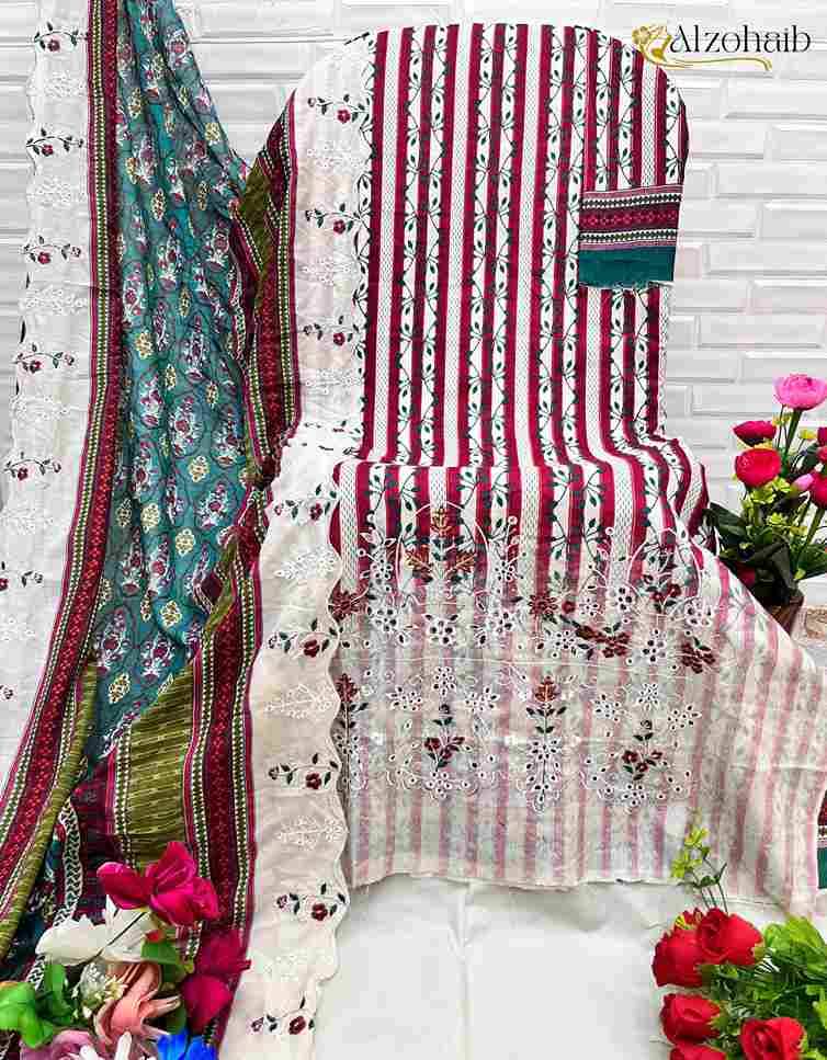 Alzohaib 1086 Series By Alzohaib 1086 To 1089 Series Beautiful Pakistani Suits Stylish Fancy Colorful Party Wear & Occasional Wear Pure Cotton Print Dresses At Wholesale Price
