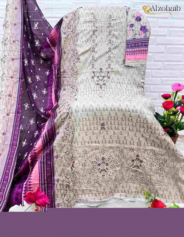 Alzohaib 1086 Series By Alzohaib 1086 To 1089 Series Beautiful Pakistani Suits Stylish Fancy Colorful Party Wear & Occasional Wear Pure Cotton Print Dresses At Wholesale Price