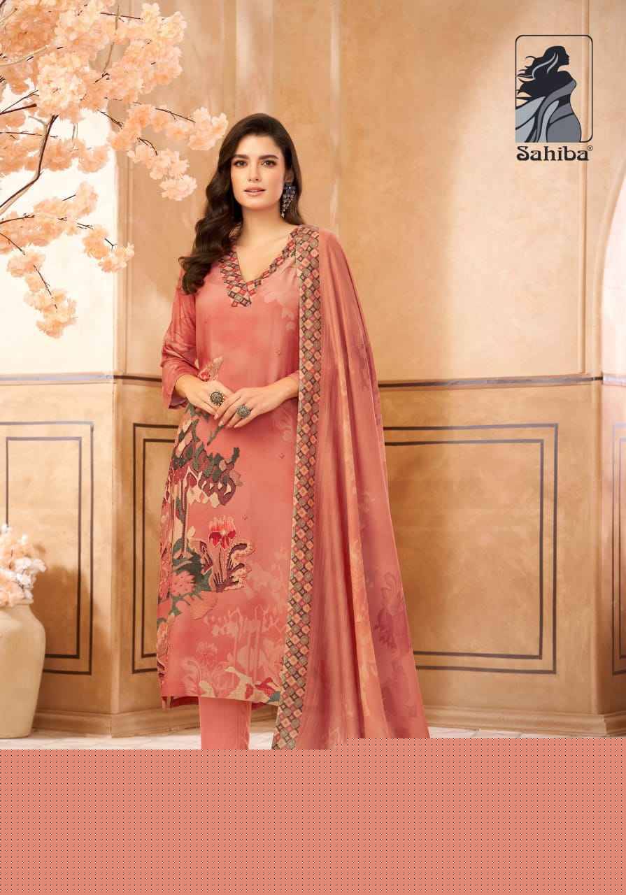 Firdos By Sahiba Fabrics Beautiful Festive Suits Colorful Stylish Fancy Casual Wear & Ethnic Wear Pure Muslin Silk Dresses At Wholesale Price