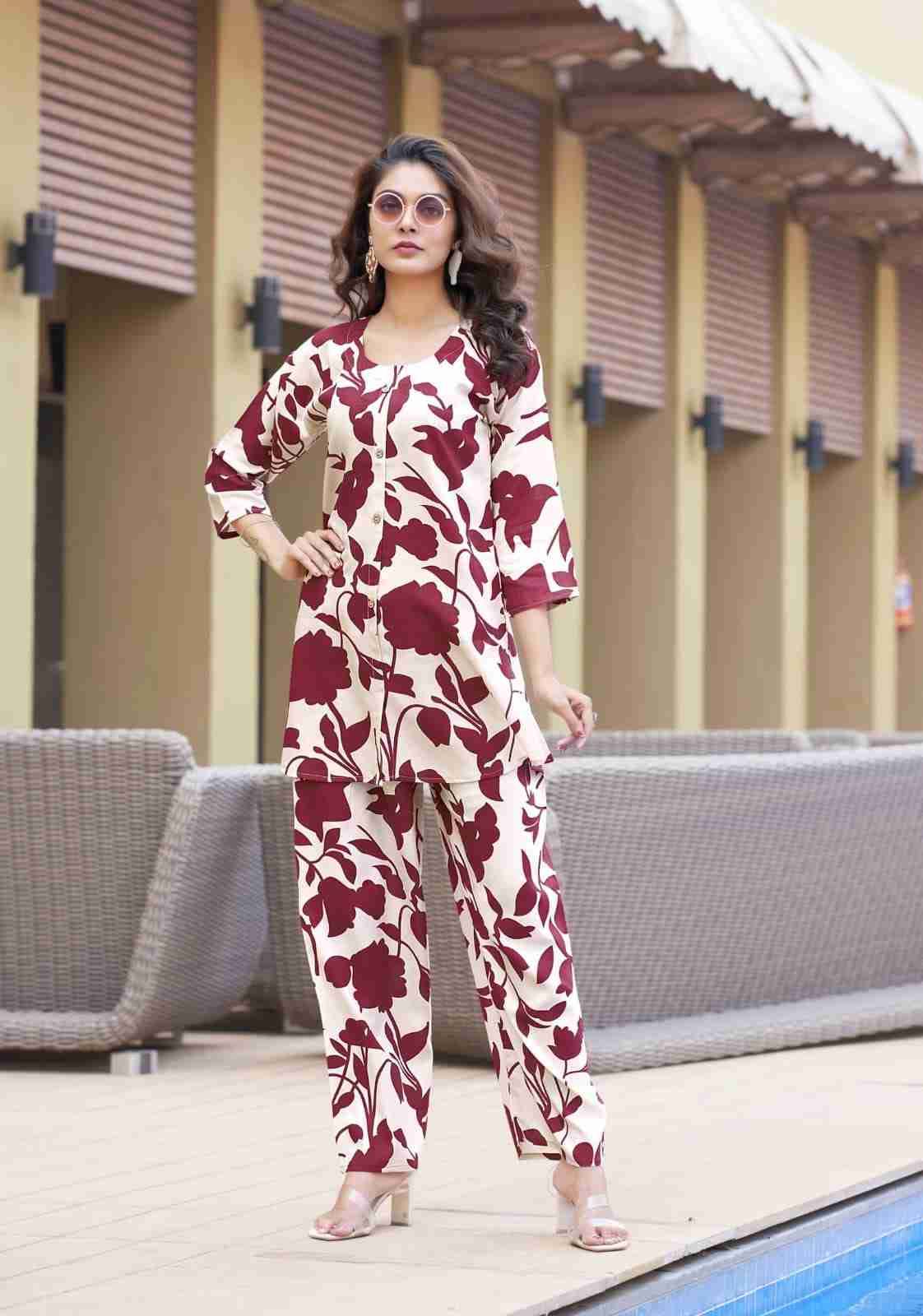 Fashion Beats Vol-8 By Tips And Tops 8001 To 8006 Series Designer Stylish Fancy Colorful Beautiful Party Wear & Ethnic Wear Collection Rayon Print Co-Ord At Wholesale Price