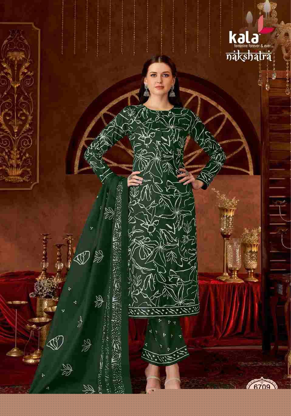 Nakshatra Vol-3 By Kala 6701-B To 6712-B Series Beautiful Festive Suits Colorful Stylish Fancy Casual Wear & Ethnic Wear Pure Cotton Print Dresses At Wholesale Price
