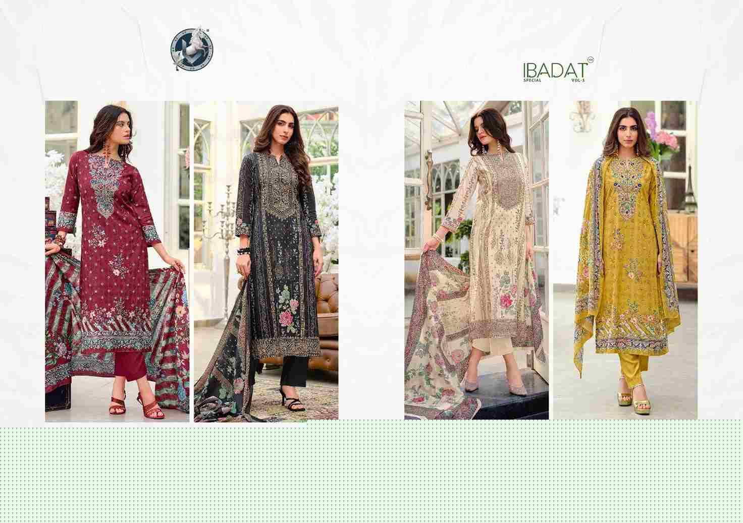 Ibadat Special Vol-5 By Vivek Fashion 19501 To 19504 Series Beautiful Festive Suits Stylish Fancy Colorful Casual Wear & Ethnic Wear Heavy Cotton Lawn Print Dresses At Wholesale Price