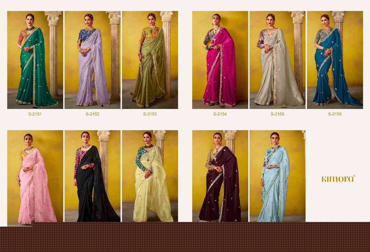Divani By Kimora Fashion 2151 To 2161 Series Indian Traditional Wear Collection Beautiful Stylish Fancy Colorful Party Wear & Occasional Wear Tussar Silk Sarees At Wholesale Price