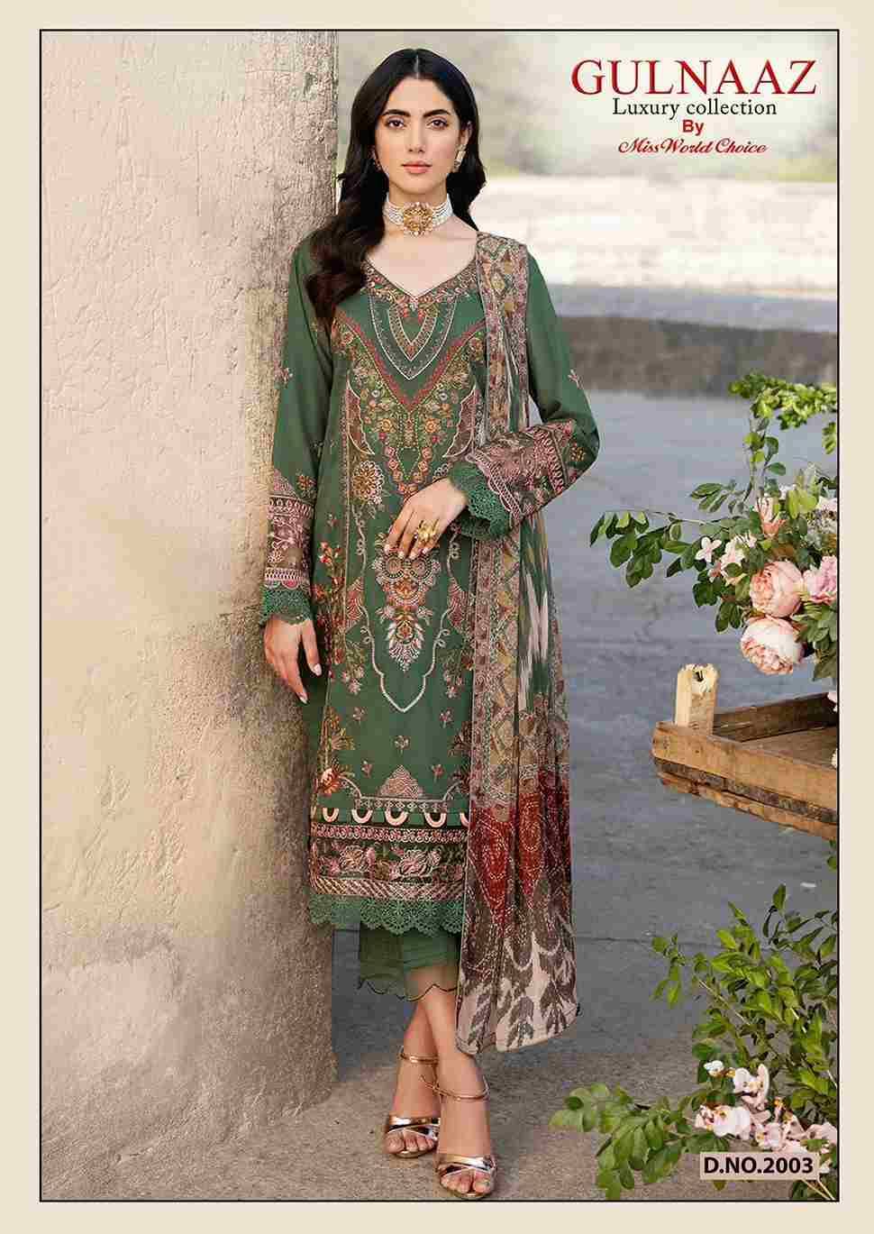 Gulnaaz Vol-2 By Miss World Choice 2001 To 2006 Series Beautiful Festive Suits Colorful Stylish Fancy Casual Wear & Ethnic Wear Pure Cotton Embroidered Dresses At Wholesale Price