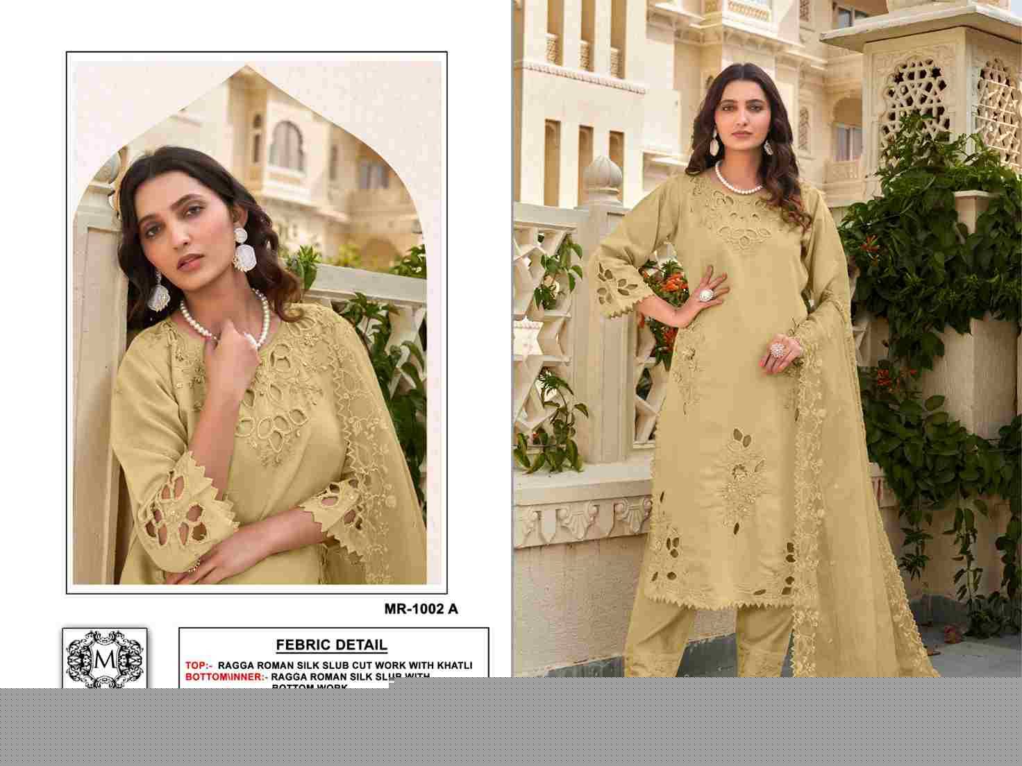 Mushq Hit Design R-1002 Colours By Mushq R-1002-A To R-1002-D Series Beautiful Winter Collection Pakistani Suits Stylish Fancy Colorful Casual Wear & Ethnic Wear Roman Silk Embroidery Dresses At Wholesale Price