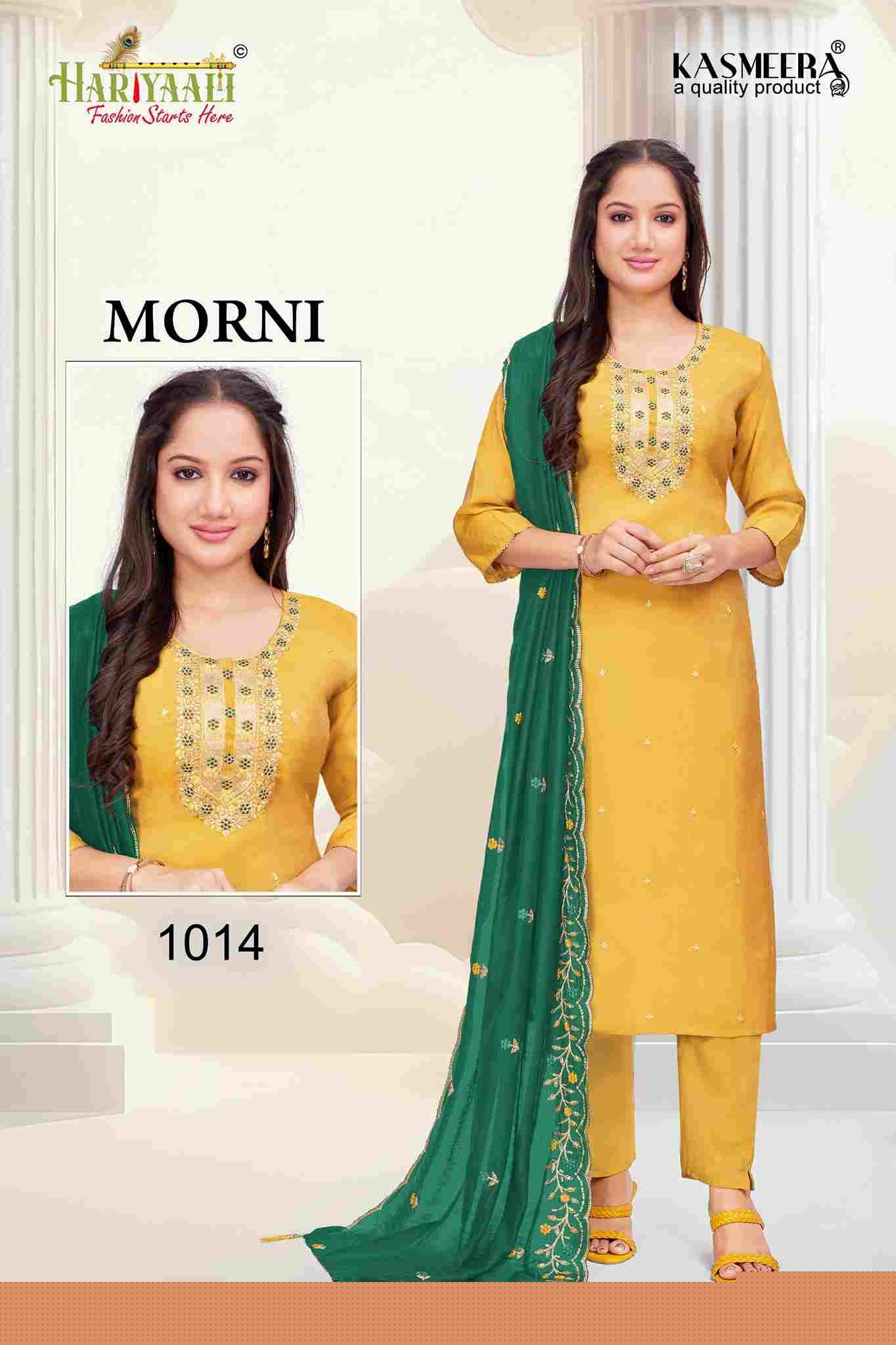 Morni By Hariyaali 1008 To 1015 Series Beautiful Festive Suits Colorful Stylish Fancy Casual Wear & Ethnic Wear Simmer Dresses At Wholesale Price