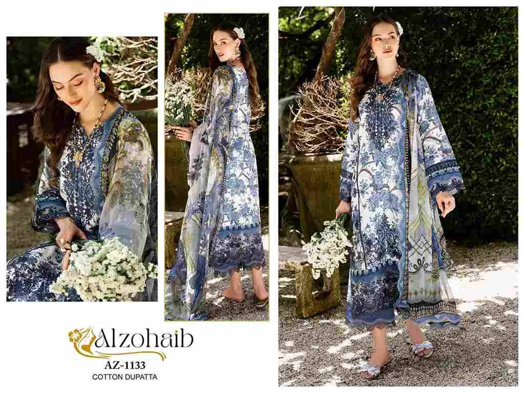 Alzohaib 1133 Series By Alzohaib Beautiful Pakistani Suits Stylish Fancy Colorful Party Wear & Occasional Wear Pure Cotton Print Dresses At Wholesale Price