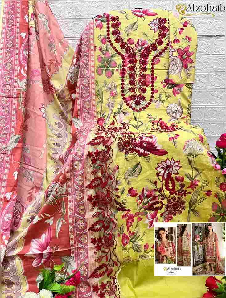 Alzohaib 1133 Series By Alzohaib Beautiful Pakistani Suits Stylish Fancy Colorful Party Wear & Occasional Wear Pure Cotton Print Dresses At Wholesale Price