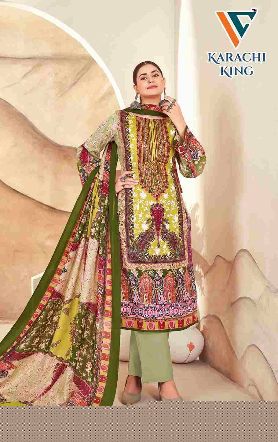 Karachi King Vol-10 By Vandana Creation 10001 To 10008 Series Beautiful Festive Suits Stylish Fancy Colorful Casual Wear & Ethnic Wear Cotton Print Dresses At Wholesale Price