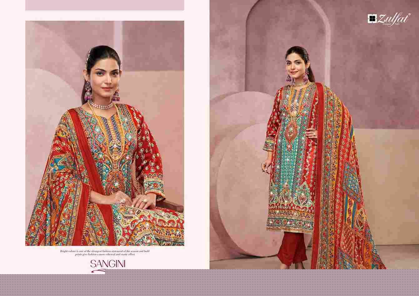 Sangini Vol-4 By Zulfat 614-001 To 614-006 Series Beautiful Festive Suits Stylish Fancy Colorful Casual Wear & Ethnic Wear Pure Jam Cotton Print Dresses At Wholesale Price