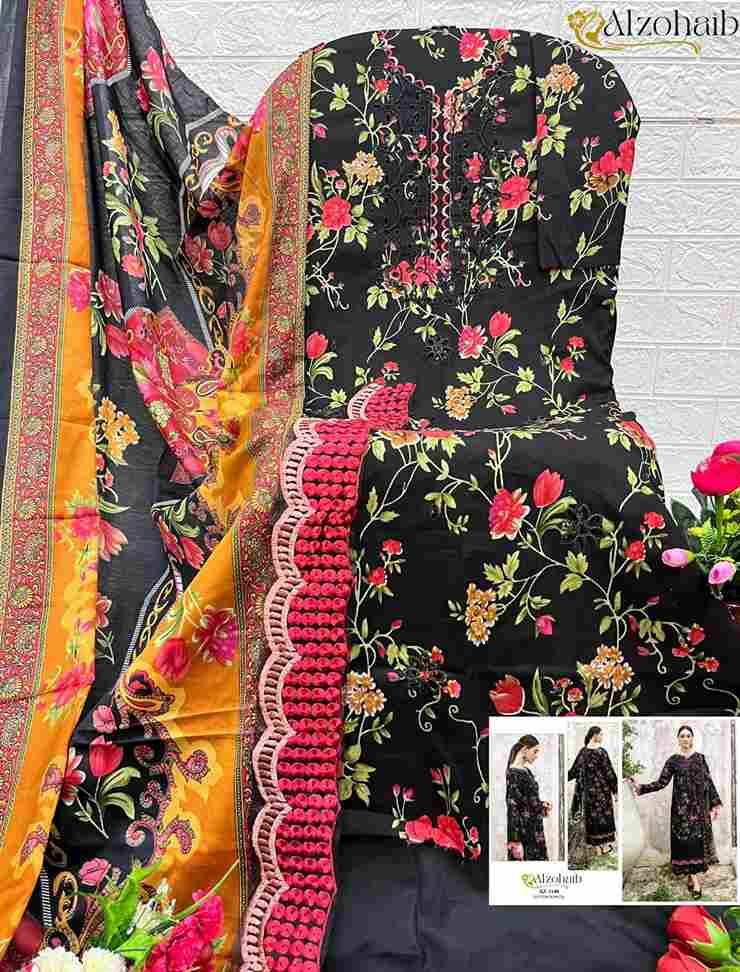 Alzohaib 1140 Series By Alzohaib Beautiful Pakistani Suits Stylish Fancy Colorful Party Wear & Occasional Wear Pure Cotton Print Dresses At Wholesale Price