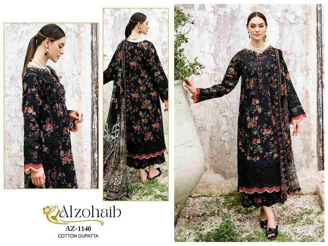 Alzohaib 1140 Series By Alzohaib Beautiful Pakistani Suits Stylish Fancy Colorful Party Wear & Occasional Wear Pure Cotton Print Dresses At Wholesale Price